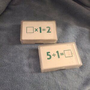 2 decks of WHITMAN math learning cards game for kids